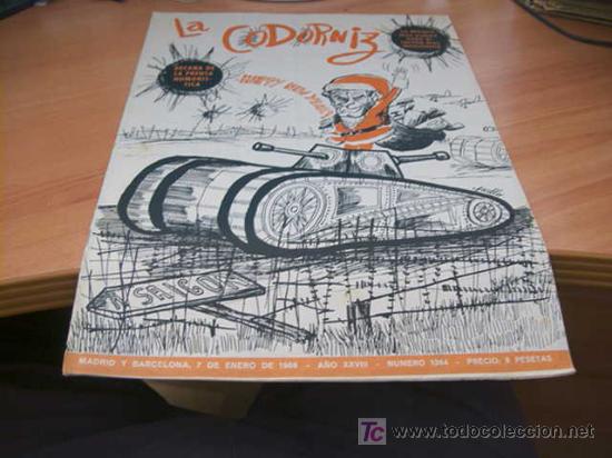 Coleccionismo de Revistas y Peri&oacute;dicos: LA CODORNIZ . N&ordm; 1364 ( 7 - ENERO - 1968 )
