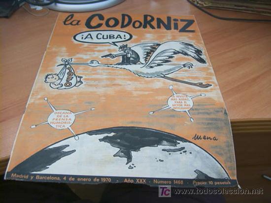 Coleccionismo de Revistas y Peri&oacute;dicos: LA CODORNIZ . N&ordm; 1409 ( 4 - ENERO - 1970 )