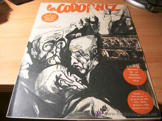 Coleccionismo de Revistas y Peri&oacute;dicos: LA CODORNIZ . N&ordm; 1333 ( 4 - JUNIO - 1967 )