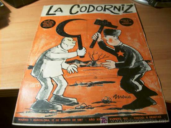 Coleccionismo de Revistas y Peri&oacute;dicos: LA CODORNIZ . N&ordm; 1321 ( 12 - MARZO - 1967 )