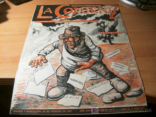 Coleccionismo de Revistas y Peri&oacute;dicos: LA CODORNIZ . N&ordm; 1319 ( 26 - FEBRERO - 1967 )