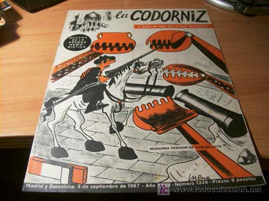 Coleccionismo de Revistas y Peri&oacute;dicos: LA CODORNIZ . N&ordm; 1346 ( 3 - SEPTIEMBRE - 1967 )