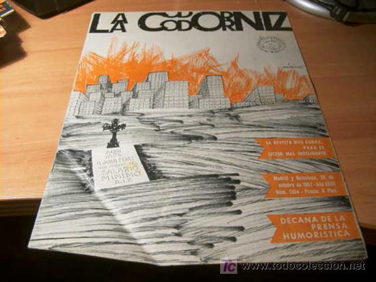 Coleccionismo de Revistas y Peri&oacute;dicos: LA CODORNIZ . N&ordm; 1354 ( 29 - OCTUBRE - 1967 )