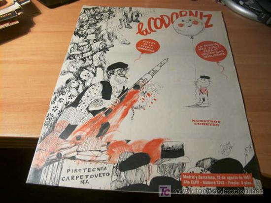 Coleccionismo de Revistas y Peri&oacute;dicos: LA CODORNIZ .  N&ordm; 1343 ( 13 - AGOSTO - 1967 )