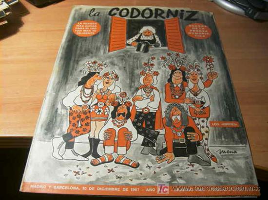 Coleccionismo de Revistas y Peri&oacute;dicos: LA CODORNIZ .  N&ordm; 1360 ( 10 - DICIEMBRE - 1967 )