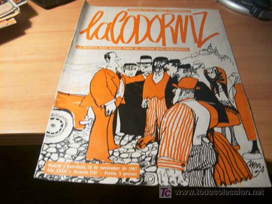 Coleccionismo de Revistas y Peri&oacute;dicos: LA CODORNIZ .  N&ordm; 1357 ( 19 - NOVIEMBRE - 1967 )