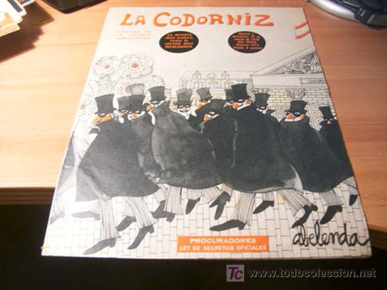Coleccionismo de Revistas y Peri&oacute;dicos: LA CODORNIZ .  N&ordm; 1375 ( 24 - MARZO - 1968 )