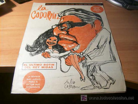 Coleccionismo de Revistas y Peri&oacute;dicos: LA CODORNIZ .  N&ordm; 1407 ( 3 - NOVIEMBRE - 1968 )