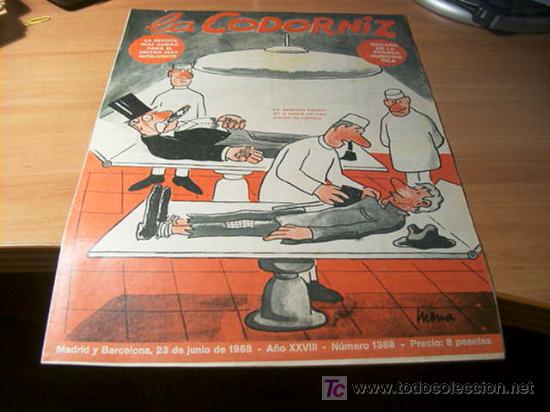 Coleccionismo de Revistas y Peri&oacute;dicos: LA CODORNIZ .  N&ordm; 1388 ( 23 - JUNIO - 1968 )