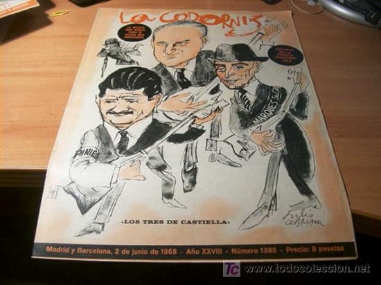 Coleccionismo de Revistas y Peri&oacute;dicos: LA CODORNIZ .  N&ordm; 1385 ( 2 - JUNIO - 1968 )