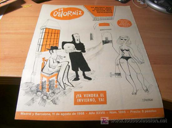 Coleccionismo de Revistas y Peri&oacute;dicos: LA CODORNIZ .  N&ordm; 1395 ( 11 - AGOSTO - 1968 )