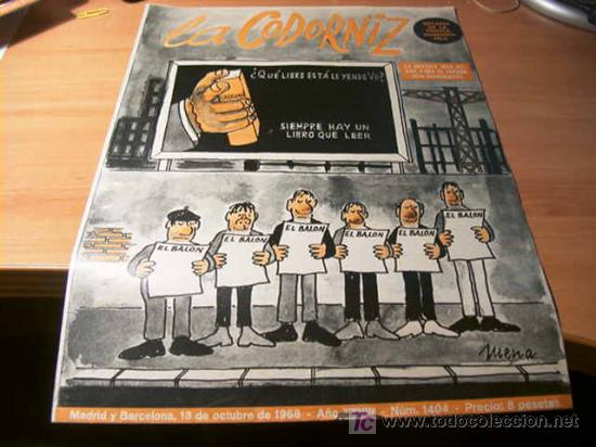 Coleccionismo de Revistas y Peri&oacute;dicos: LA CODORNIZ .  N&ordm; 1404 ( 13 - OCTUBRE - 1968 )