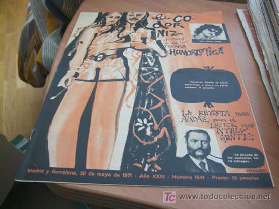 Coleccionismo de Revistas y Peri&oacute;dicos: LA CODORNIZ . N&ordm; 1541 ( 30 - MAYO - 1971 )