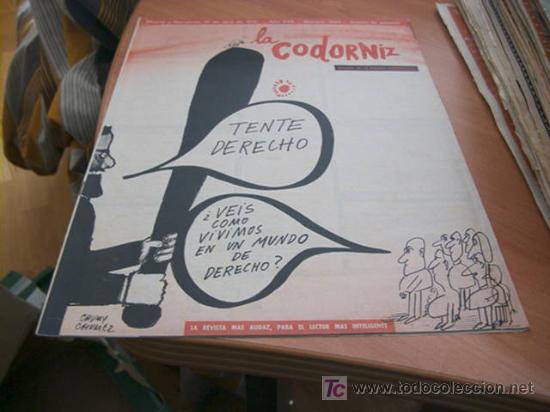 Coleccionismo de Revistas y Peri&oacute;dicos: LA CODORNIZ . N&ordm; 1483 ( 19 - ABRIL - 1970 )