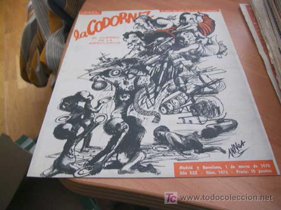 Coleccionismo de Revistas y Peri&oacute;dicos: LA CODORNIZ . N&ordm; 1476 ( 1 - MARZO - 1970 )