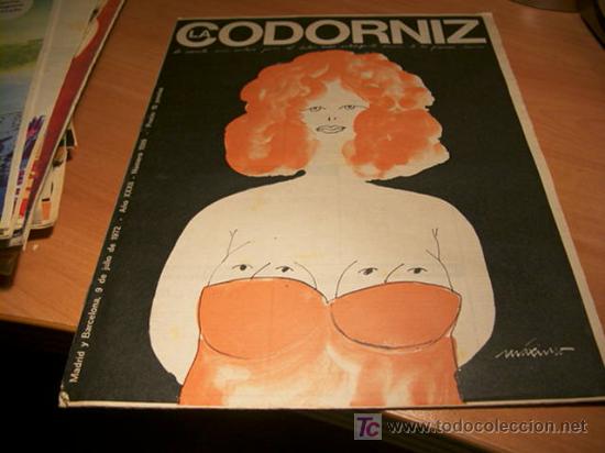 Coleccionismo de Revistas y Peri&oacute;dicos: LA CODORNIZ .  N&ordm; 1599 ( 9 - JULIO - 1972 )