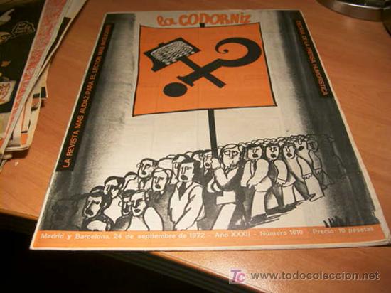 Coleccionismo de Revistas y Peri&oacute;dicos: LA CODORNIZ .  N&ordm; 1610 ( 24 - SEPTIEMBRE - 1972 )