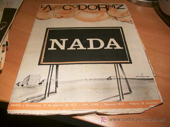 Coleccionismo de Revistas y Peri&oacute;dicos: LA CODORNIZ .  N&ordm; 1604 ( 13 - AGOSTO - 1972 )