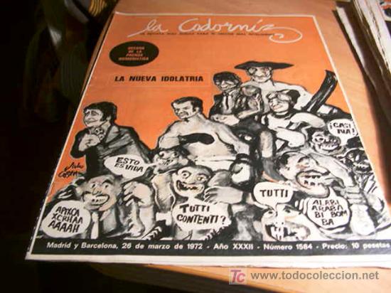 Coleccionismo de Revistas y Peri&oacute;dicos: LA CODORNIZ .  N&ordm; 1584 ( 26 - MARZO - 1972 )