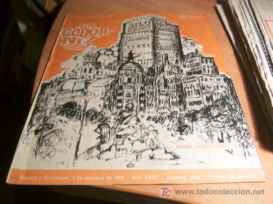 Coleccionismo de Revistas y Peri&oacute;dicos: LA CODORNIZ .  N&ordm; 1559 ( 3 - OCTUBRE - 1971 )