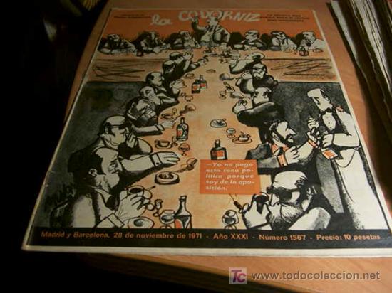 Coleccionismo de Revistas y Peri&oacute;dicos: LA CODORNIZ .  N&ordm; 1567 ( 28 - NOVIEMBRE - 1971 )