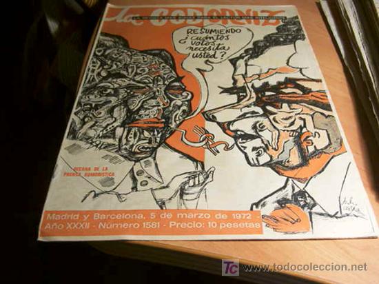 Coleccionismo de Revistas y Peri&oacute;dicos: LA CODORNIZ .  N&ordm; 1581 ( 5 - MARZO - 1972 )