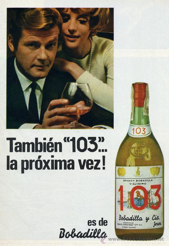 Coleccionismo de Revistas y Peri&oacute;dicos: BRANDY BOBADILLA 103 1968  ROGER MOORE HOJA REVISTA