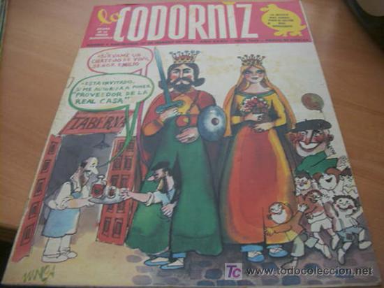 Coleccionismo de Revistas y Peri&oacute;dicos: LA CODORNIZ . N&ordm; 1665 ( 17 - FEBRERO - 1974 )