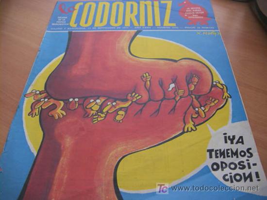 Coleccionismo de Revistas y Peri&oacute;dicos: LA CODORNIZ . N&ordm; 1695 ( 15 - SEPTIEMBRE - 1974 )