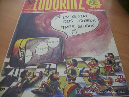 Coleccionismo de Revistas y Peri&oacute;dicos: LA CODORNIZ . N&ordm; 1709 ( 22 - DICIEMBRE - 1974 )