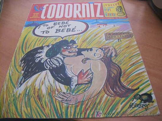 Coleccionismo de Revistas y Peri&oacute;dicos: LA CODORNIZ . N&ordm; 1701 ( 27 - OCTUBRE - 1974 )