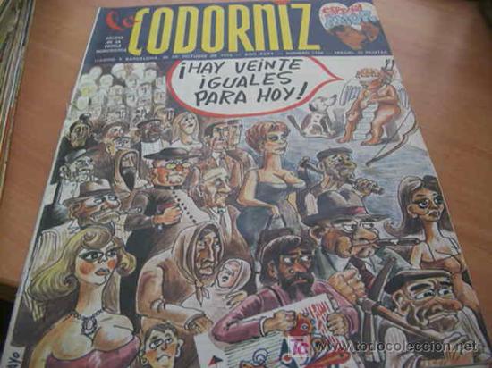 Coleccionismo de Revistas y Peri&oacute;dicos: LA CODORNIZ .  N&ordm; 1740 ESPECIAL AMOR  ( 26 - OCTUBRE - 1975 )