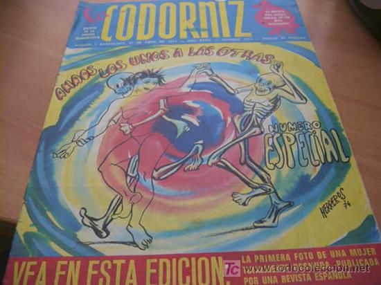 Coleccionismo de Revistas y Peri&oacute;dicos: LA CODORNIZ .ESPECIAL AMAOS LOS UNOS A LOS OTROS  N&ordm; 1674 ( 21 - ABRIL - 1974 )