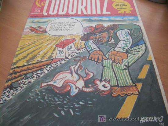 Coleccionismo de Revistas y Peri&oacute;dicos: LA CODORNIZ .N&ordm; 1661 ( 20 - ENERO - 1974 )