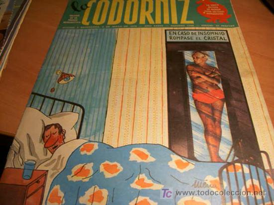 Coleccionismo de Revistas y Peri&oacute;dicos: LA CODORNIZ .  N&ordm; 1768 ( 9 - MAYO - 1976 )