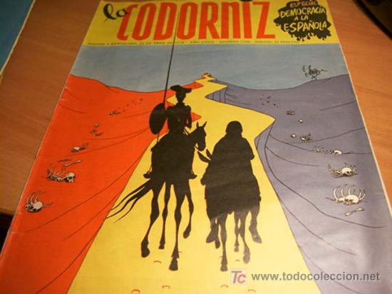Coleccionismo de Revistas y Peri&oacute;dicos: LA CODORNIZ .  ESPECIAL DEMOCRACIA A LA ESPA&Ntilde;OLA N&ordm; 1766 ( 25 - ABRIL - 1976 )