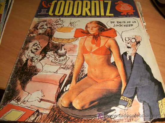 Coleccionismo de Revistas y Peri&oacute;dicos: LA CODORNIZ . N&ordm; 1792 ( 24 - OCTUBRE - 1976 )