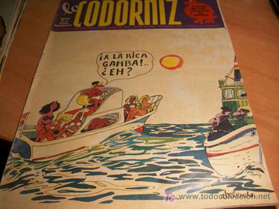 Coleccionismo de Revistas y Peri&oacute;dicos: LA CODORNIZ .  N&ordm; 1636 ( 29 - JULIO - 1973 )