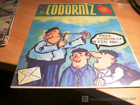 Coleccionismo de Revistas y Peri&oacute;dicos: LA CODORNIZ .  N&ordm; 1646 ( 7 - OCTUBRE - 1973 )
