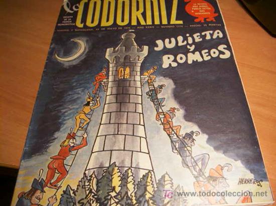 Coleccionismo de Revistas y Peri&oacute;dicos: LA CODORNIZ .  N&ordm; 1770 ( 23 - MAYO - 1976 )