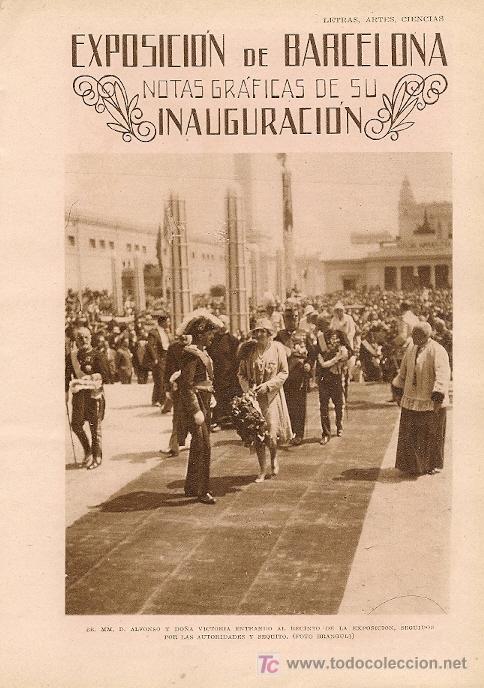 Coleccionismo de revistas y peri&oacute;dicos: Exposici&oacute;n Internacional de Barcelona: reportaje sobre su inauguraci&oacute;n - 1929
