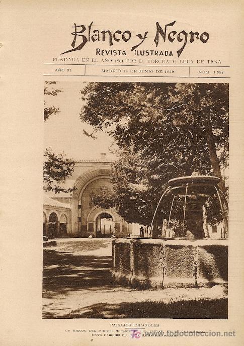 Collezionismo di Riviste e Giornali: Monasterio del Paular ( Guadarrama) / foto Marqu&eacute;s de Santa Mar&iacute;a del Villar - 1929