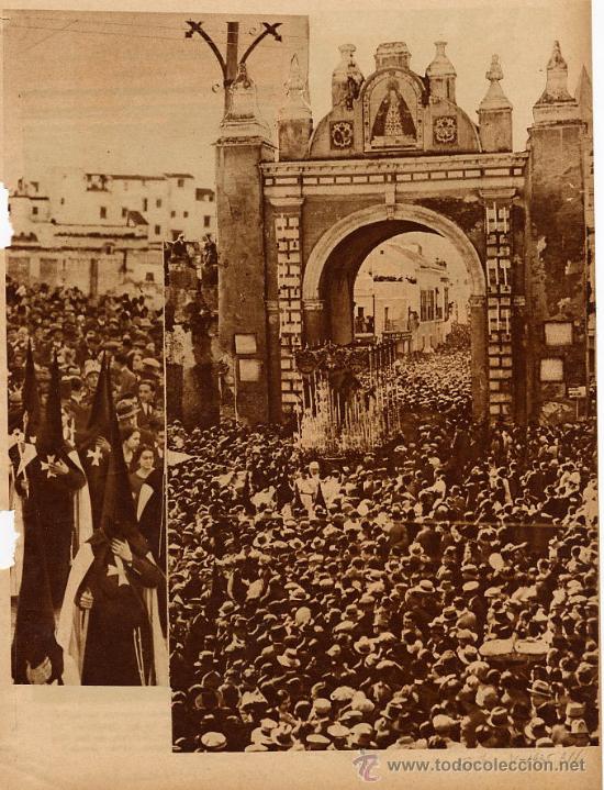 Coleccionismo de Revistas y Peri&oacute;dicos: SEVILLA 1935 SEMANA SANTA FOTO HOJA REVISTA