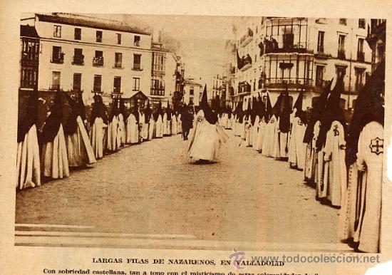 Coleccionismo de Revistas y Peri&oacute;dicos: VALLADOLID 1935 NAZARENOS SEMANA SANTA RETAL REVISTA