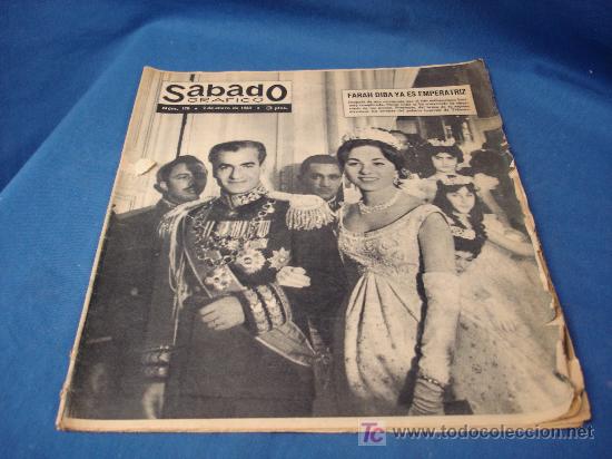 Colecionismo de Revistas e Jornais: SABADO GR&Aacute;FICO N&Uacute;M. 170 - 2 DE ENERO DE 1960 - FARAH DIBA YA ES EMPERATRIZ