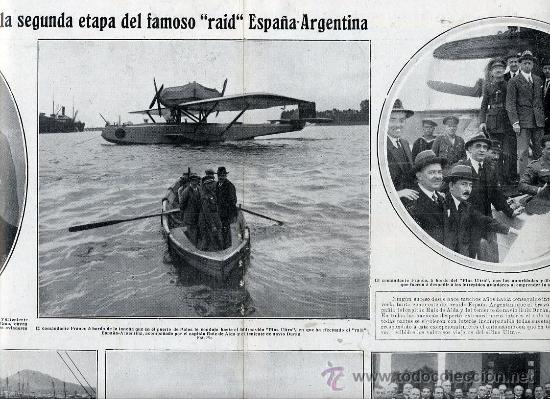 Colecionismo de Revistas e Jornais: PLUS ULTRA 1926 ESPA&Ntilde;A-ARGENTINA FRANCO 2 HOJAS REVISTA