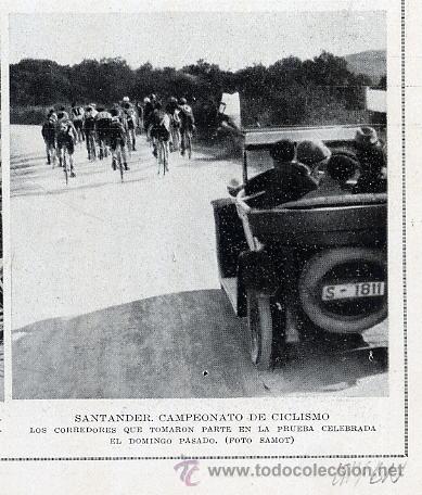Coleccionismo de revistas y peri&oacute;dicos: SANTANDER 1914 CICLISMO CAMPEONATO RETAL REVISTA