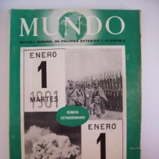 Coleccionismo de Revistas y Periódicos: MUNDO , REVISTA SEMANAL DE POLITICA EXTERIOR Y ECONOMIA, NUMERO EXTRAORDINARIO 1 ENERO 1950