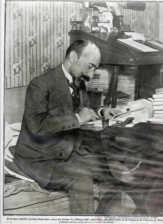 Coleccionismo de Revistas y Peri&oacute;dicos: JACINTO BENAVENTE 1914 ESCRITOR LA MALQUERIDA HOJA REVISTA
