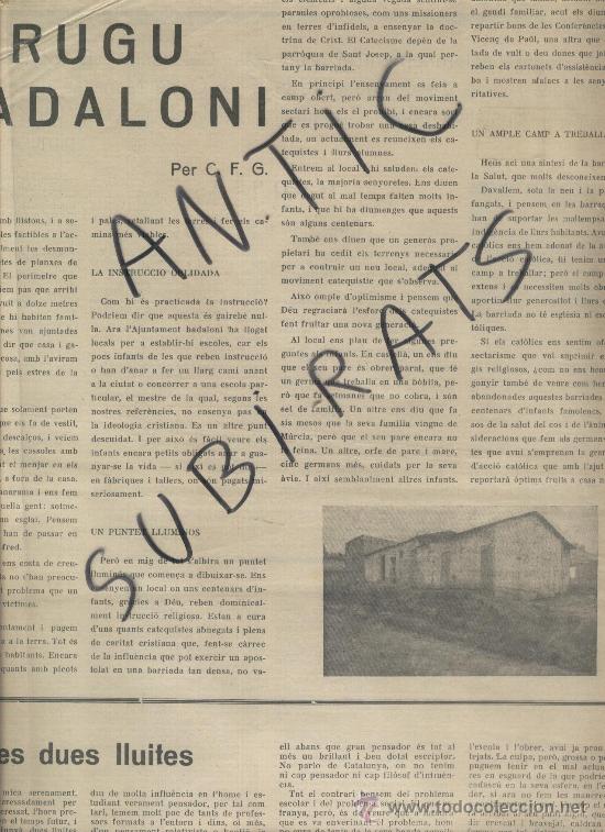 Coleccionismo de Revistas y Peri&oacute;dicos: DIARI ANY 1933 EL GURUGU BADALONI BARRAQUES DE BADALONA CAMPIONAT ALS RASOS DE PEGUERA ESQUI BERGA